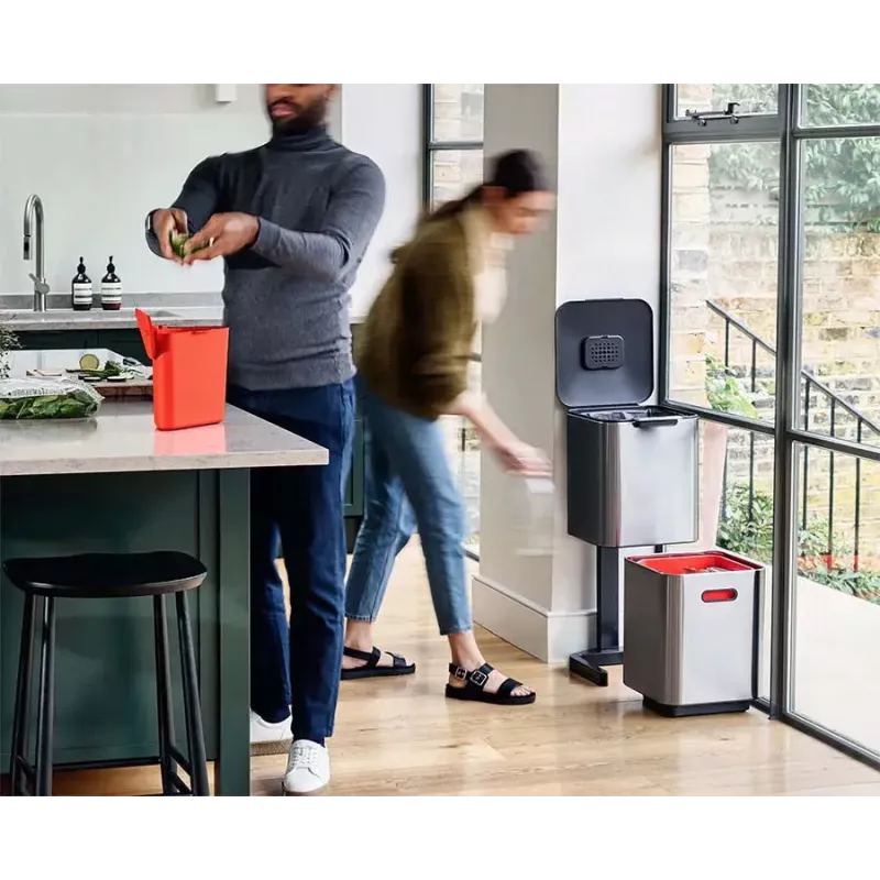 Joseph Joseph Waste Bin Totem 40 L nerūdijančio plieno