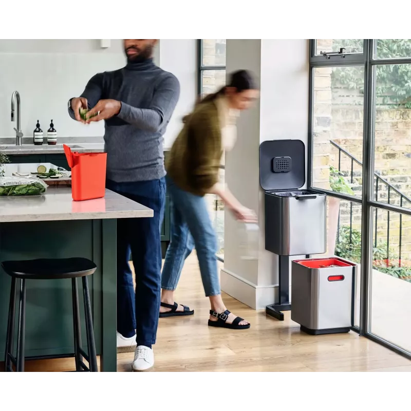 Joseph Joseph Waste Bin Totem 40 L nerūdijančio plieno