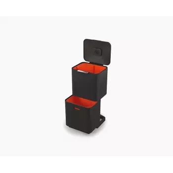 Joseph Joseph Totem Max 60L juoda šiukšlių ir rūšiavimo dėžė