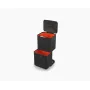 Joseph Joseph Totem Max 60L juoda šiukšlių ir rūšiavimo dėžė