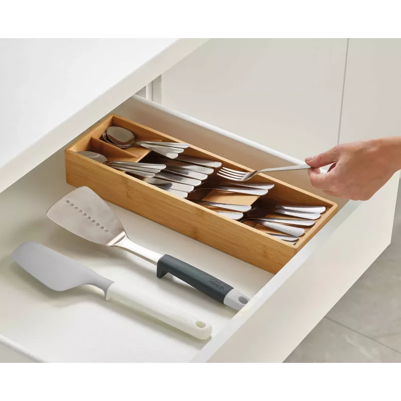 Joseph Joseph DrawerStore Bamboo Compact Cutlery Organiser