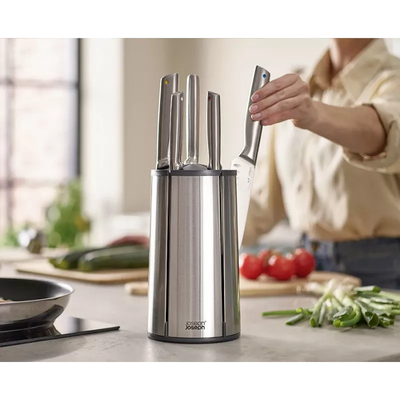 Joseph Joseph Elevate Stainless Steel Knives Carousel 5-Piece Set