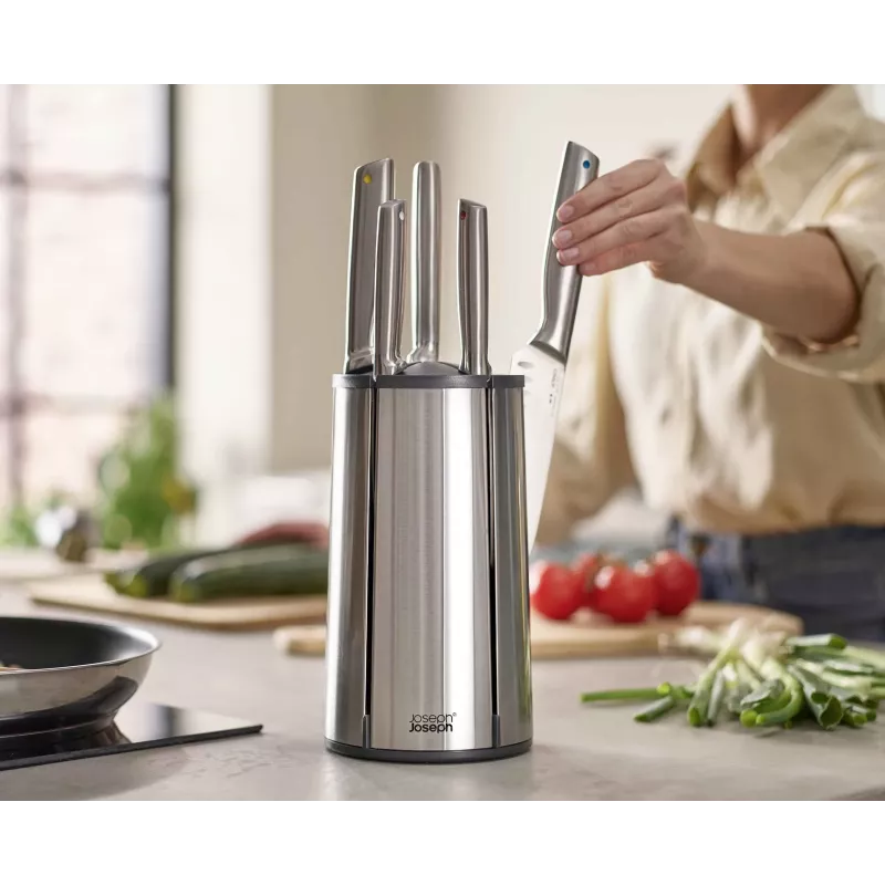 Joseph Joseph Elevate Stainless Steel Knives Carousel 5-Piece Set