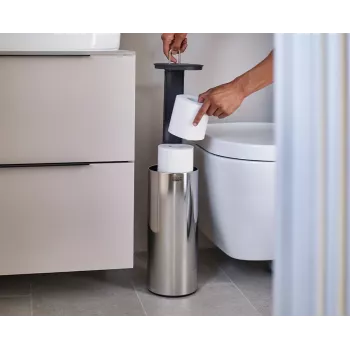 Joseph Joseph EasyStore Luxe Nerūdijančio Plieno Paslėptas Tualetinio Popieriaus Laikiklis