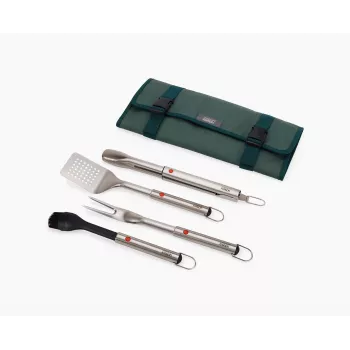 Joseph Joseph GrillOut 4-Piece Stainless Steel BBQ Utensil Set with Storage Case