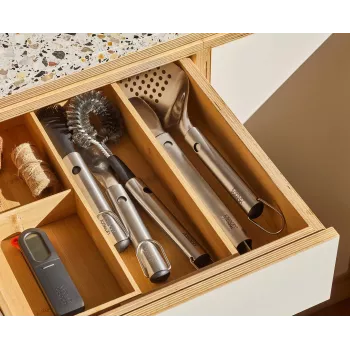 Joseph Joseph GrillOut 4-Piece Stainless Steel BBQ Utensil Set with Storage Case