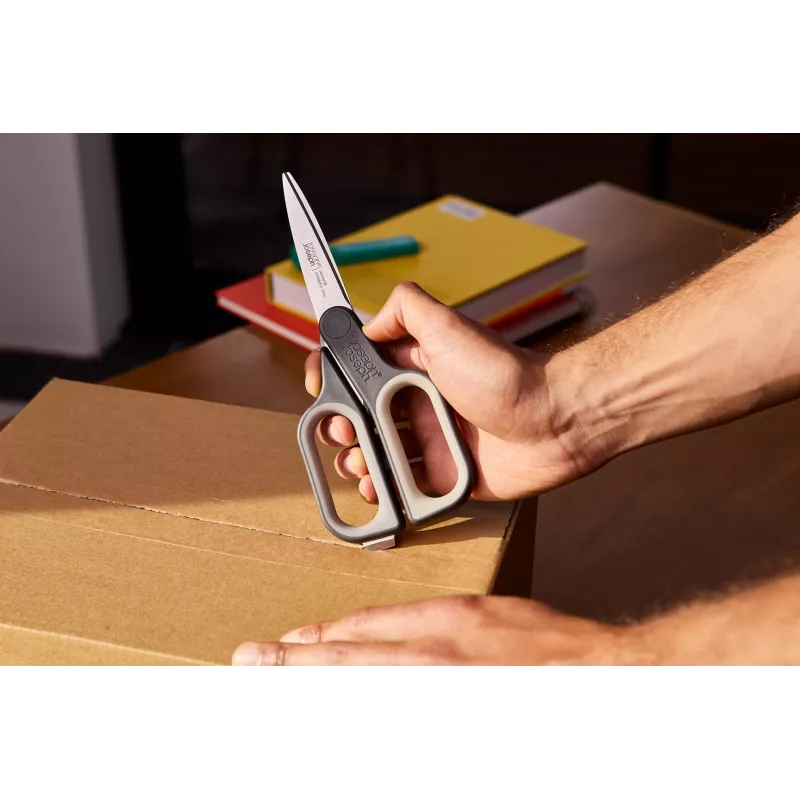 Joseph Joseph PlusCut Grey Scissors with Integrated Box Cutter