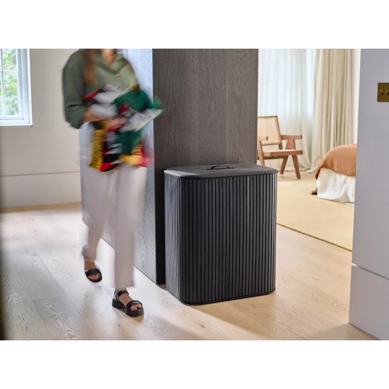 Joseph Joseph Tota Twin Luxe 90L skalbinių rūšiuoklis, juodas