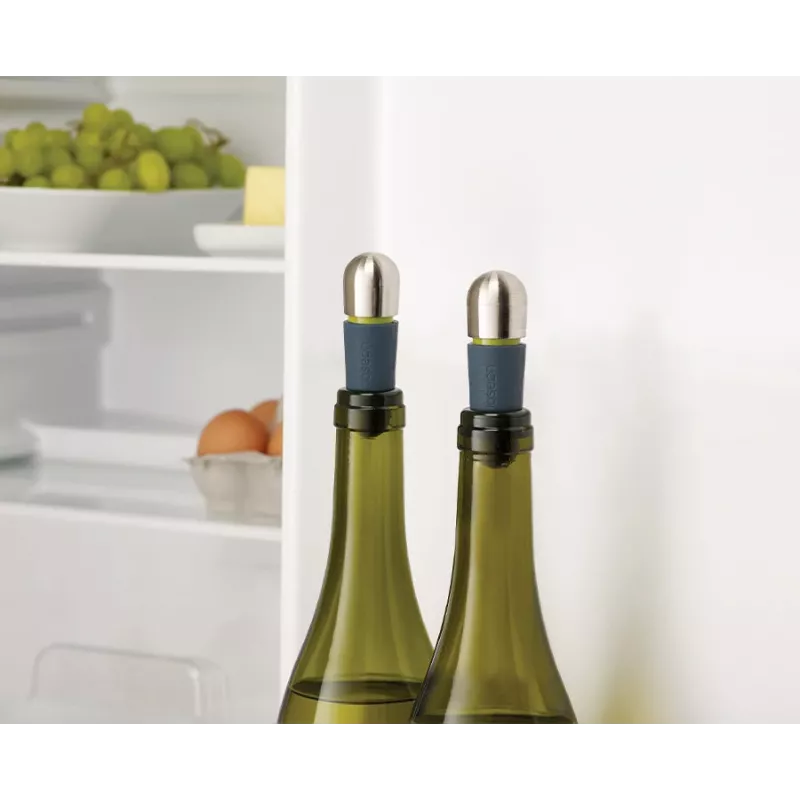 Joseph Joseph BarWise Twist-lock Wine Stoppers Blue (Set of 2)