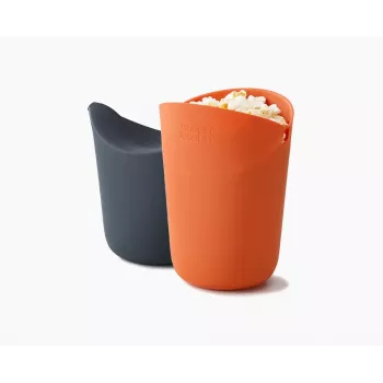 Joseph Joseph M-Cuisine 2-Piece Orange Microwave Popcorn Maker Set