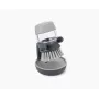 Joseph Joseph Palm Scrub Grey indų plovimo šepetys su integruotu muilo dozatoriumi