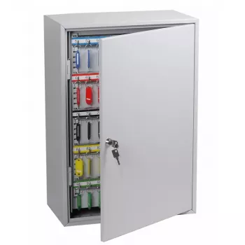 Raktų spinta Phoenix Safe KC0604K – Pilka – 200 kabliukų – raktinis užraktas – 380 x 140 x 550 mm