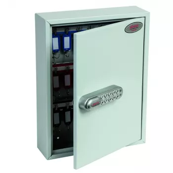 Phoenix Safe KC0601E Raktų spinta – Pilka – 42 kabliukai – Elektrinė spyna – Montuojama ant sienos – 270 x 80 x 350 mm