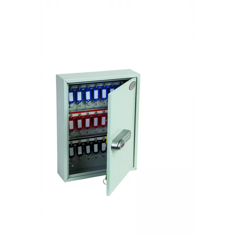 Phoenix Safe KC0601E Raktų spinta – Pilka – 42 kabliukai – Elektrinė spyna – Montuojama ant sienos – 270 x 80 x 350 mm
