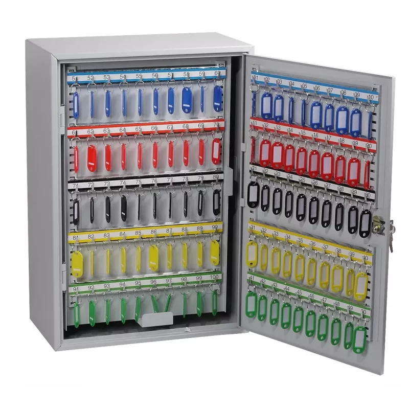 Phoenix Safe KC0605E raktų spinta - pilka - 300 kabliukų - elektroninis užraktas - 380 x 205 x 550 mm