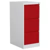 Phoenix Safe Fire Resistant Filing Cabinet 3 Drawers Red
