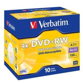 Verbatim Matricas DVD+RW 4.7GB 4x 5 Pack Jewel Case