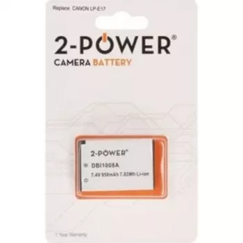 2-POWER DBI1008A Įkraunama Baterija Ličio-Jonų 950 mAh 7,4 V, skirta Canon LP-E8