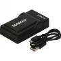 Duracell DRP5958 USB Įkroviklis Patalpoms, Skirtas Panasonic DMW-BNB9E Akumuliatoriams - Juodas - 5V