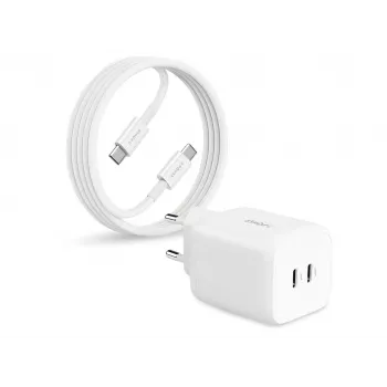 2-POWER 65W GaN USB-C įkroviklis + 2M 100W USB-C kabelis