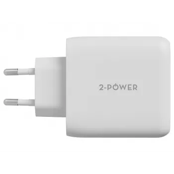 2-POWER Sieninis Įkroviklis PD 20W USB-C ir 12W USB-A