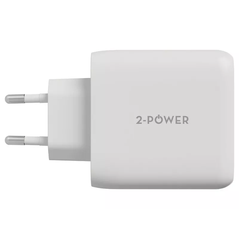 2-POWER Sieninis Įkroviklis PD 20W USB-C ir 12W USB-A