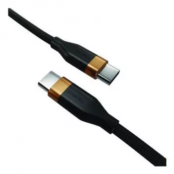 2-Power 2m USB-C į USB-C laidas 60W PD greitas įkrovimas ir duomenų sinchronizavimas – juoda