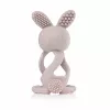 BRUSH BABY Bobbie Bunny Teether Infant Teether Toy Cappuccino Grey