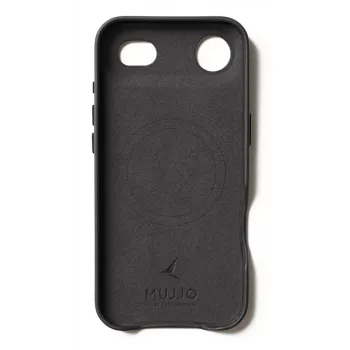 Mujjo Odinis Dėklas, skirtas iPhone 15 Pro Max su MagSafe (Juodas)