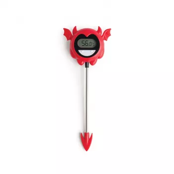 OTOTO Hell Done Digital Food Thermometer - Black with Red Accents