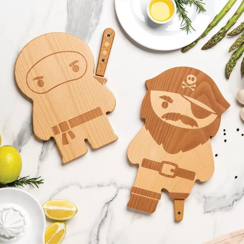 OTOTO Pirate Board Pjaustymo Lentelė ir Peilio Rinkinys