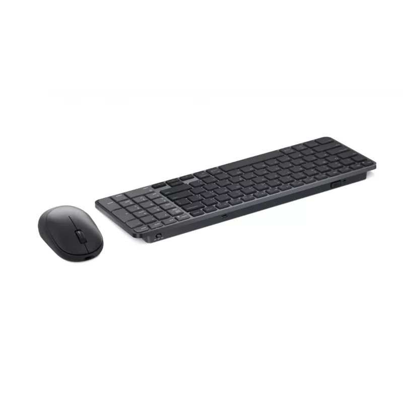 Dell Pro 7 belaidis kompaktiškas klaviatūros ir pelės rinkinys - KM746 - Estijos (QWERTY) - Titan Gray