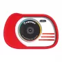 KIDYWOLF Foto ir vaizdo kamera raudona – 8MP vaikiška skaitmeninė kamera su 2,0 inch LCD, Full HD 1080p, 4x priartinimu, smūgiams atspariu silikoniniu dėklu, MicroSD lizdu, įtaisytomis žaidimais, įkraunama baterija, USB kabeliu ir kaklo dirželiu
