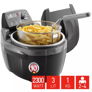 Fritel Turbo SF 4209 gruzdintuvė 3L 2,3kW nerūdijantis plienas/juoda