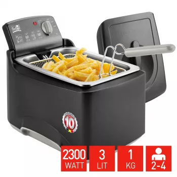 Fritel Turbo SF 4176 gruzdintuvė 3L 2,3kW nerūdijantis plienas