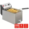 Fritel TURBO SF gruzdintuvė 8 litrai, 3,3 kW, nerūdijantis plienas