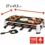 FRITEL RG 2170 Raclette Grill nerūdijančio plieno/chromuotas/juodas 1200 W 8 asmenims