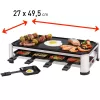 FRITEL RG 2170 Raclette Grill nerūdijančio plieno/chromuotas/juodas 1200 W 8 asmenims