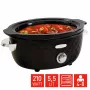 FRITEL Family Slow Cooker 5.5 Liter 210W Black/Chrome