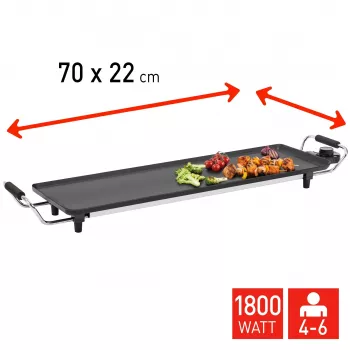 Fritel TY 1689 Teppanyaki elektrinis grilis 1800 W, liejamo aliuminio kepimo paviršius