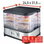 FRITEL Family Food Dehydrator 250W sidabrinė/pilka
