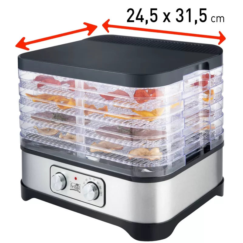 FRITEL Family Food Dehydrator 250W sidabrinė/pilka