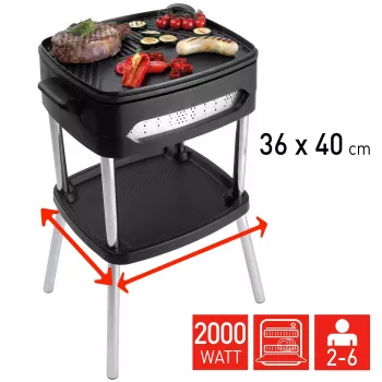 FRITEL Family BBQ 3256 elektrinis kepsnininis grilis raudonas/juodas