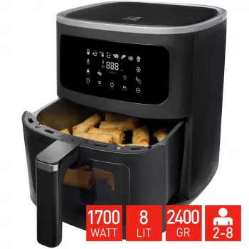 Fritel SnackTastic 7720 Oro gruzdintuvė 8 L Juoda