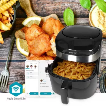 Nedis SmartLife KAAF180BKW karšto oro gruzdintuvė, 7,2 l, juoda