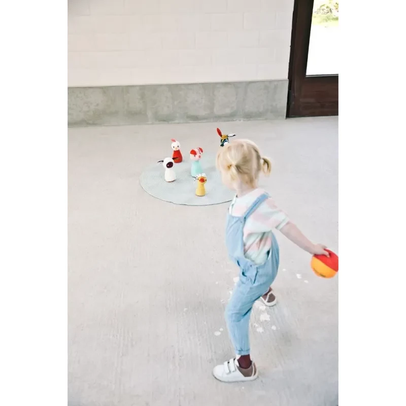 Lilliputiens Ūkio boulingo rinkinys su varpelio kamuoliuku