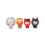 Lilliputiens Little Red Riding Hood Finger Puppet Set, 4 Characters + Storage Pouch, 12m+