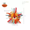 Lilliputiens Sensorinis kamuoliukas su varpeliu ir gumbeliais Jack the Lion 6m+