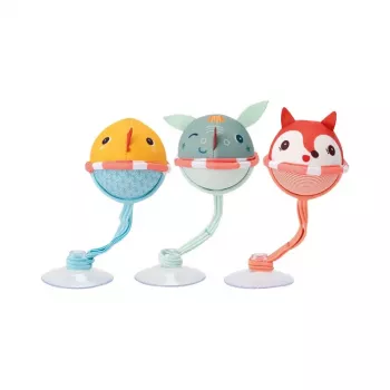 Lilliputiens Set of 3 Bath Balls with Suction Cups - Joe the Dragon 3m+