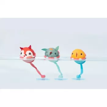 Lilliputiens Set of 3 Bath Balls with Suction Cups - Joe the Dragon 3m+